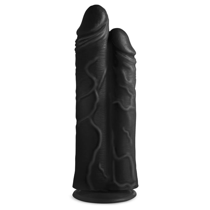 Master Cock Double Stuffer 10" Double Pecker Dildo - Black