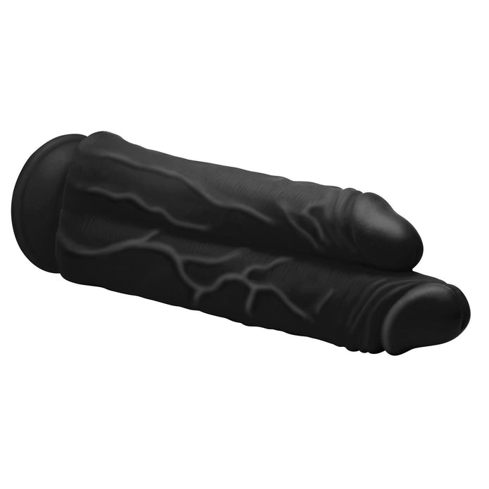 Master Cock Double Stuffer 10" Double Pecker Dildo - Black