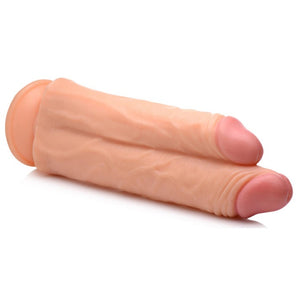 Master Cock Double Stuffer 10" Double Pecker Dildo- Light