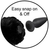 Tailz Interchangeable Bunny Tail Black