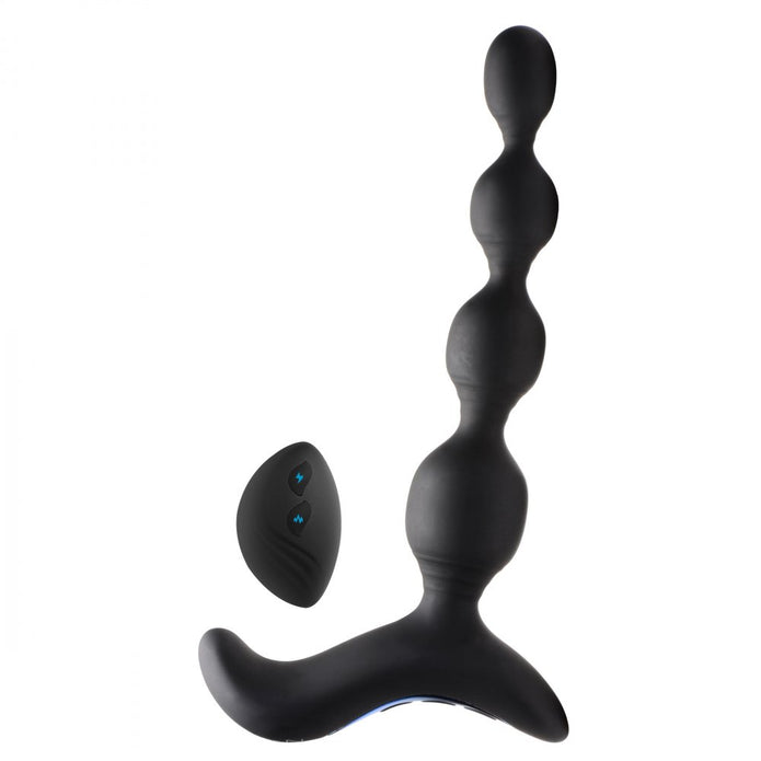 Zeus Shock-Beads 80X Vibrating & E-Stim Silicone Anal Beads