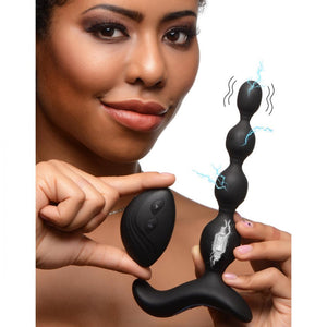 Zeus Shock-Beads 80X Vibrating & E-Stim Silicone Anal Beads