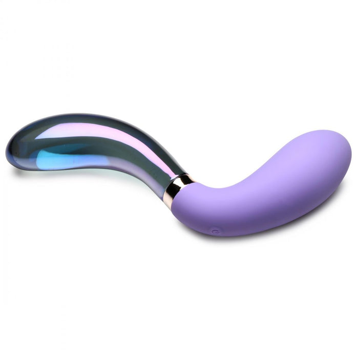 Prisms 10X Pari Dual Ended Wavy Silicone and Glass Vibrator