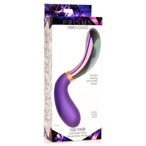 Prisms 10X Pari Dual Ended Wavy Silicone and Glass Vibrator