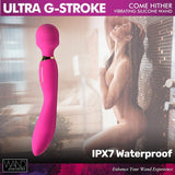 Ultra G-Stroke Come Hither Vibrating Silicone Wand