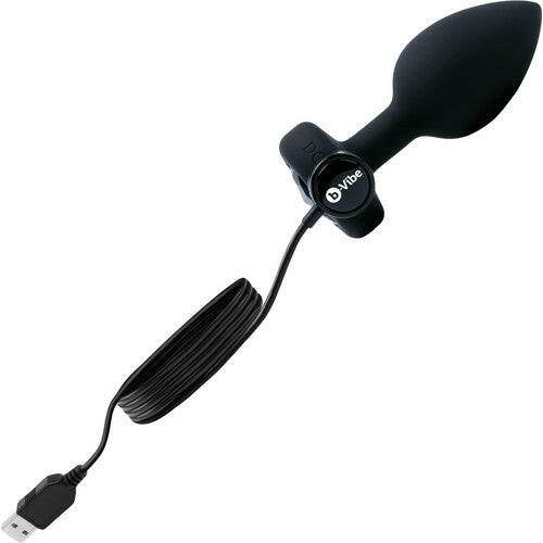 B-Vibe Vibrating Jewel Plug M/L remote Controlled-Black