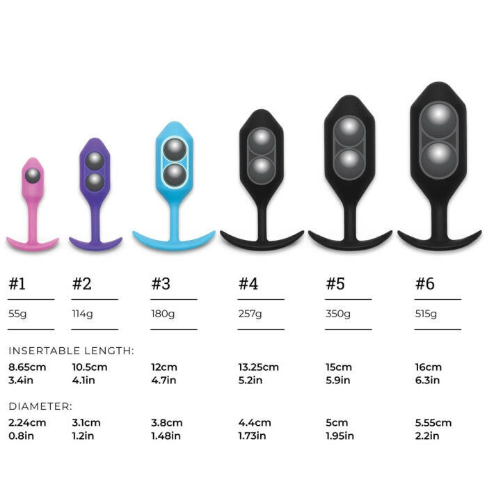 B-Vibe Snug Plug 4 Weighted Plug