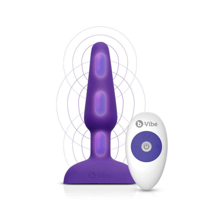 B-Vibe Trio Multispeed Waterproof Plug With Travel Case & USB Charger