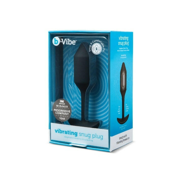 B-Vibe Vibrating Snug Plug 2 Rechargeable Weighted Silicone Anal Plug