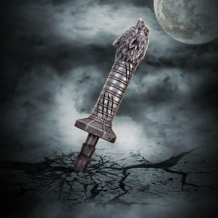 The Realm Rougarou Lock On Werewolf Sword Handle - Steel