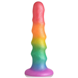 Simply Sweet Zigzag Rainbow Dildo