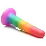 Simply Sweet Zigzag Rainbow Dildo