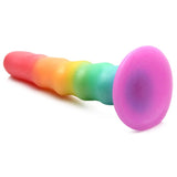 Simply Sweet Zigzag Rainbow Dildo