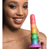 Simply Sweet Zigzag Rainbow Dildo