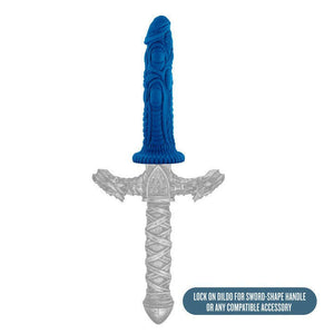 The Realm Draken Blue 7.5-Inch Long Dildo With Suction Cup Base