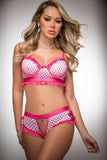 2pc Silky Chekkini Panty & Bra Top