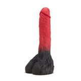 The Realm Lycan Red 10.5-Inch Long Dildo With Lock On Base