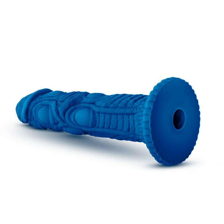 The Realm Draken Blue 7.5-Inch Long Dildo With Suction Cup Base