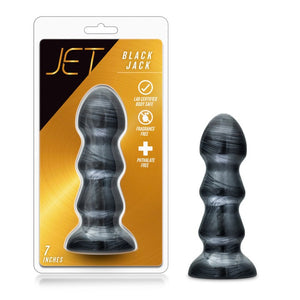 Blush Jet Black Jack 7 in. Anal Plug Carbon Metallic Black