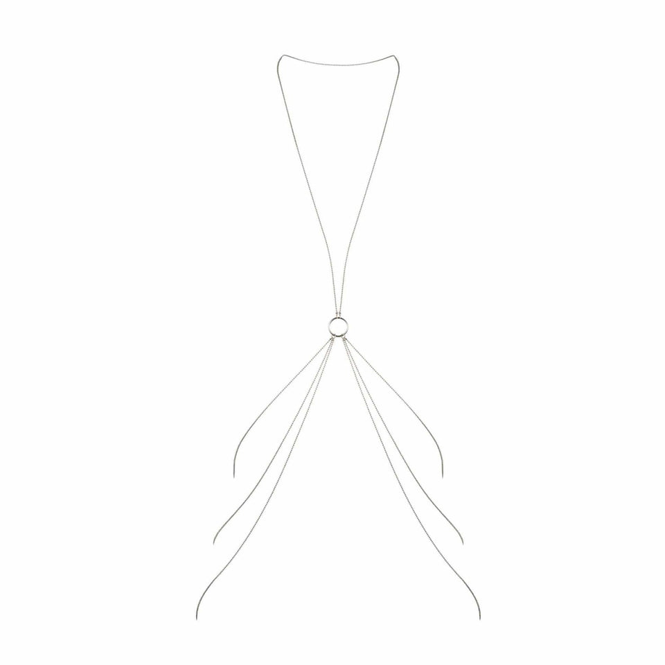 Bijoux Indiscrets Magnifique 8 Body Chain- Silver