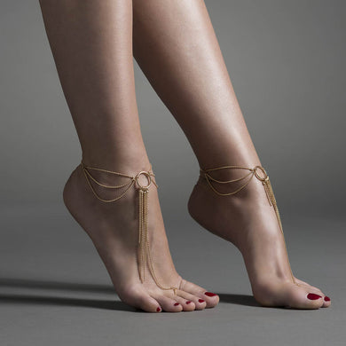 Bijoux Indiscrets Magnifique Feet Chain- Gold