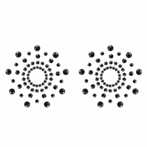 Bijoux Indiscrets Mimi Rhinestone Pasties Circles- Black