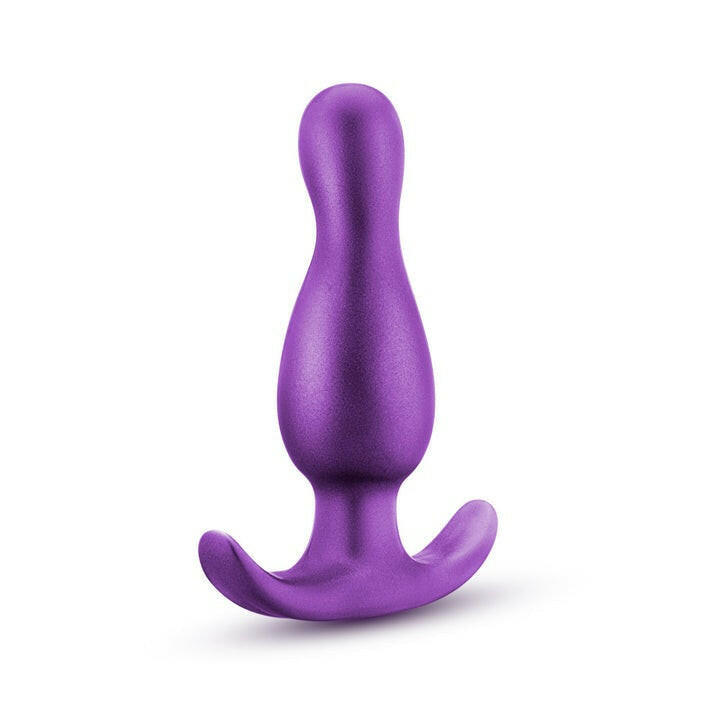 Anal Adventures Matrix | The Quantum Plug: 3.5 inch Curved P Spot Butt Plug in Galactic Purple | With Stayput™ Technology & AnchorTech™ Base