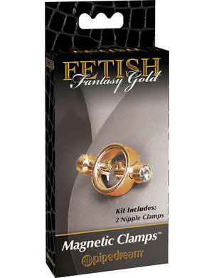 Fetish Fantasy Gold Magnetic Nipple Clamps