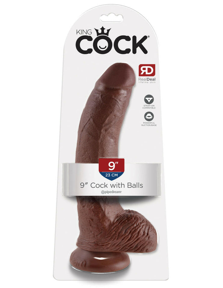 King Cock 9" Cock with Balls