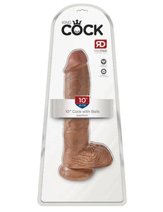 King Cock 10" Cock with Balls