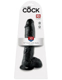 King Cock 10" Cock with Balls