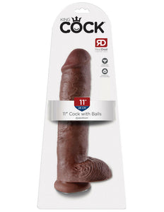 King Cock 11" Cock with Balls