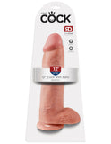 King Cock 12" Cock with Balls