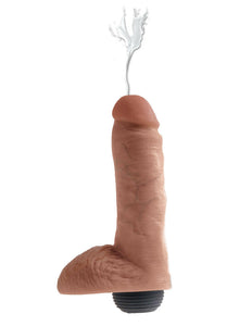 King Cock 8" Squirting Cock with Balls