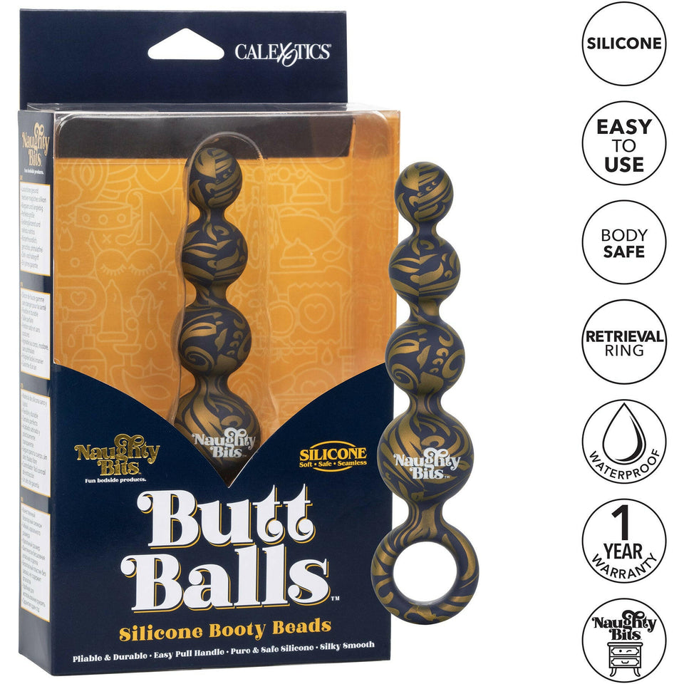 Naughty Bits Butt Balls Silicone Booty Beads