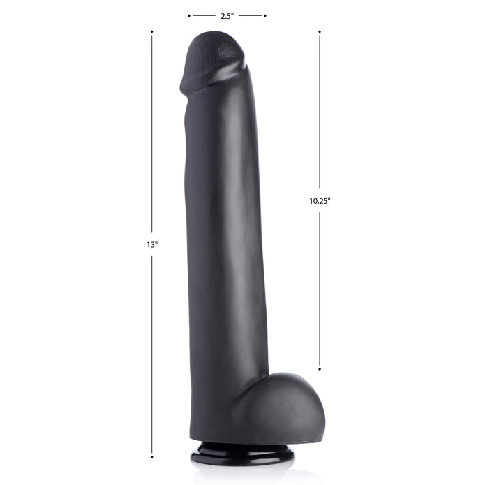 Master Cock Master Suction Cup 13in. Dildo- Black