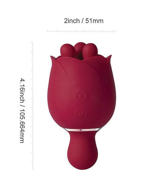 Rosewyn Rotating Rose Toy Vibrator & Pinpoint Stimulator