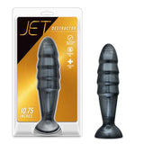 Blush Jet Destructor 10.75 in. Anal Plug Carbon Metallic Black