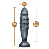 Blush Jet Destructor 10.75 in. Anal Plug Carbon Metallic Black