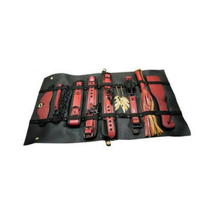 The Traveler Restraint & Bondage Play Kit Red 10 Pcs