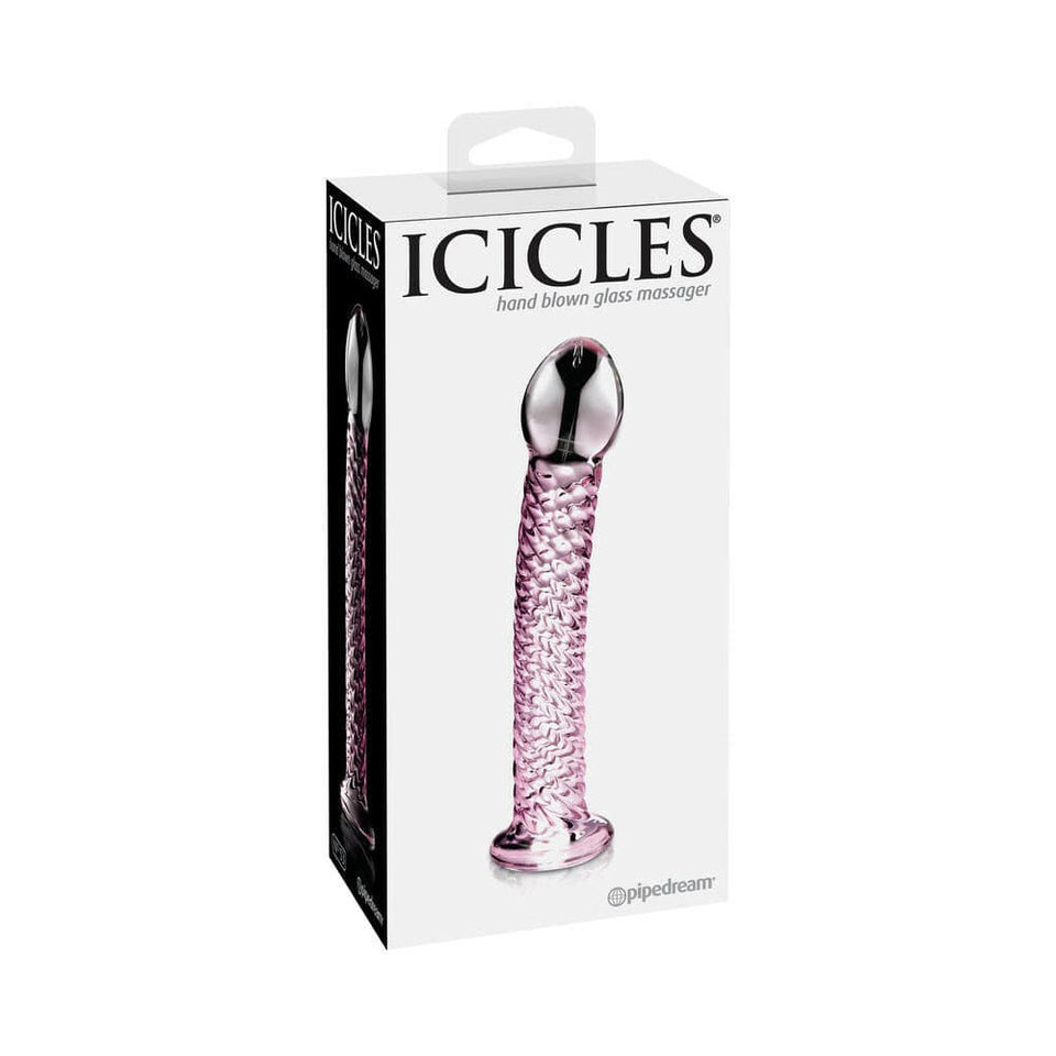 Icicles No 53 Pink Glass Massager